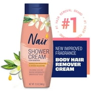 Nair Shower Cream Hair Remover, Moroccan Argan Oil & Orange Blossom, Body Hair Removal Cream, 12 oz