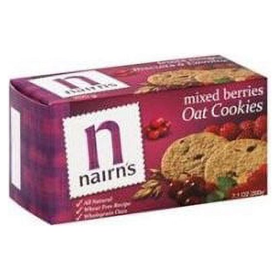 Nairn's Oat Biscuits, Mixed Berries, 7.1 Ounce Boxes