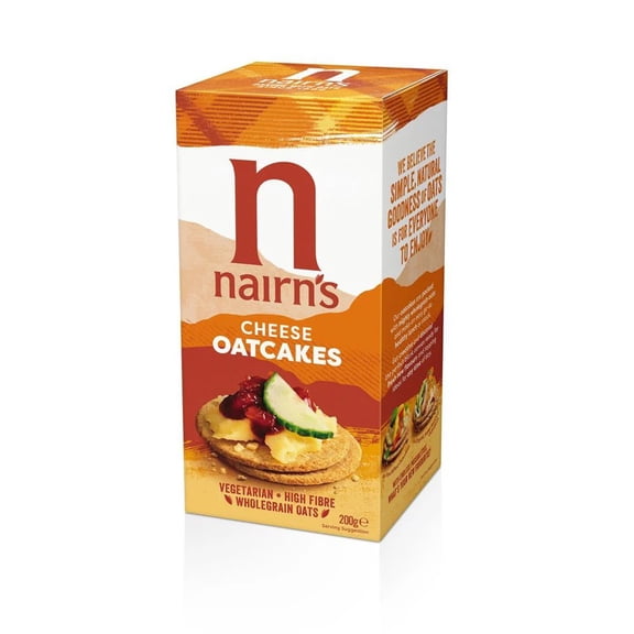Nairns Cheese Oat Cakes 200g (Pack of 6)