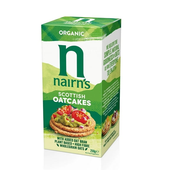 Nairns Organic Oat Cakes 250g (Pack of 6)