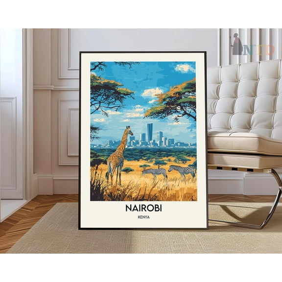 Nairobi Print, Nairobi Wall Art, Nairobi Poster, Nairobi Photo, Nairobi Poster Print, Nairobi Travel Poster, Nairobi Kenya, Kisumu, Mombasa Wall Art, Modern Wall Decor, 8x12 UNFRAMED
