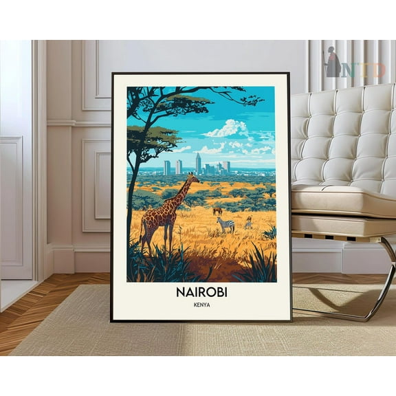 Nairobi Print, Nairobinairobi Poster, Nairobi Photo, Nairobi Poster Print, Nairobi Travel Poster, Nairobi Kenya, Kisumu, Mombasa Wall Art, Modern Wall Decor, 8x12 UNFRAMED