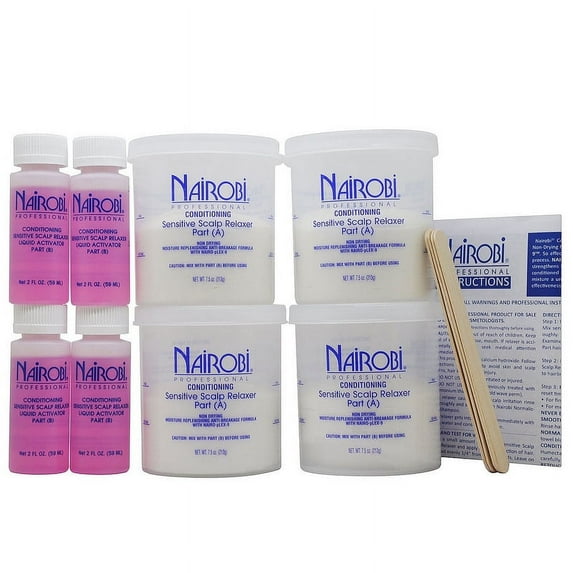 Nairobi Sensitive Scalp Relaxer System 4 Full (or 8 Single Touchup) Applications