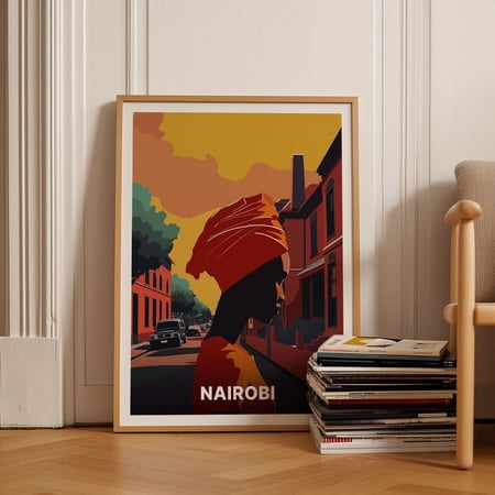 Nairobi Travel Poster African Art Print C201631