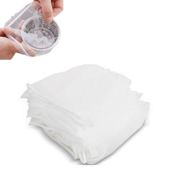 Naisfei 200 Pack Disposable Sink Filter Net Heavy-Duty Mesh Filter, Easy to Use Food Debris Garbage Mesh for Home and Restaurant