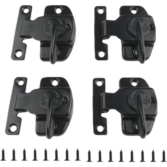 Naisfei 4-Piece Metal Dining Table Lock Connectors – Leaf Latch Hardware for Table Extension, Table Buckles And Latches