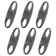 thumbnail image 1 of Naisfei 6 Pcs Zipper Clip Theft Deterrent, Zipper Locks for Backpacks, Double Opening Zipper Pull Tab, Keychain Key Holder for Backpacks,Clothing, Suitcase,Purse Closed (Gun black), 1 of 4