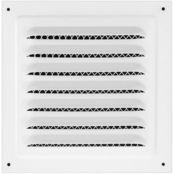 Naisfei Attic Vent white,11.81 * 11.81 inch Gable Vents for Houses Gable Vent Shed Vents Cover Exterior with Screen Mesh Alloy Wall Vent Ventilation for Home Garage Attic Ceiling