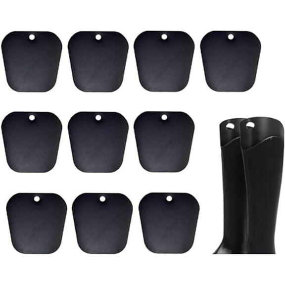 Naisfei Boot Shape Inserts, Pack of 10 Boot Shaper Moulding Inserts, Boot Stretcher, Plastic Boot Stand Holder, High Boot Support, Boots High Support for Men and Women (Black), black, Einheitsgre