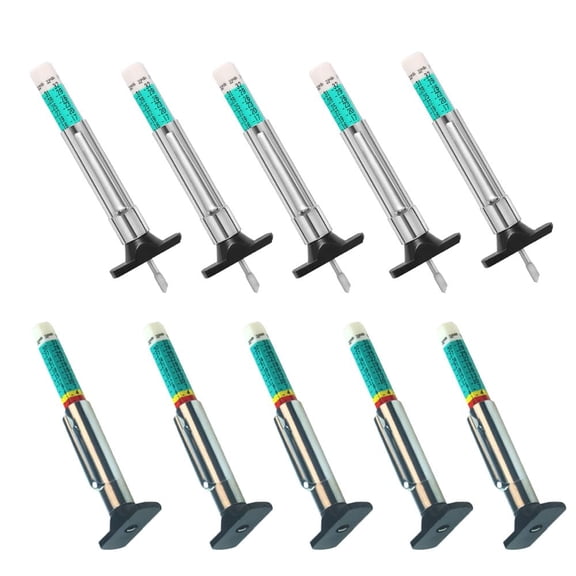 Naisfei Tyre Tread Depth Gauge Tool 10 Pcs, Car Tire Tread Depth Gauge, Two-Sided Smart Color Coded Tire Tread Depth Measurement Tool, Fast Accurate Measurement and Ensure Safety
