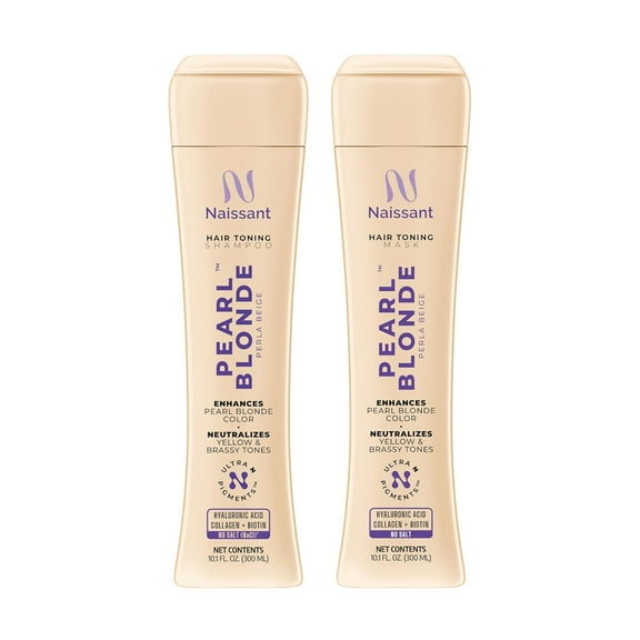Naissant Professional Pearl Blonde - Perla Beige Matiz Hair Color Intensifier and Tone Corrector. - Shampoo/Mask Bundle