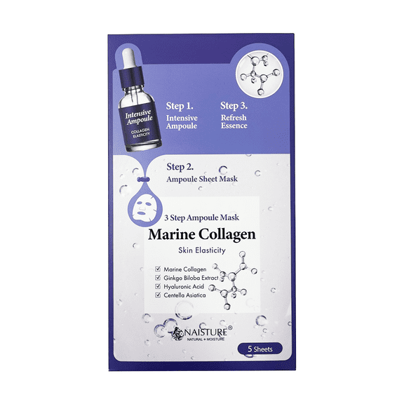 Naisture 3 Step Ampoule Mask-Marine Collagen