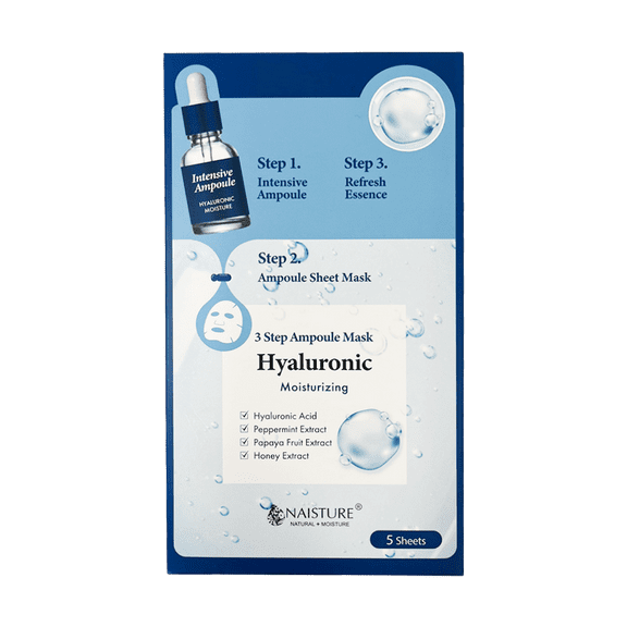 Naisture 3 Step Ampoule Sheet Mask-Hyaluronic