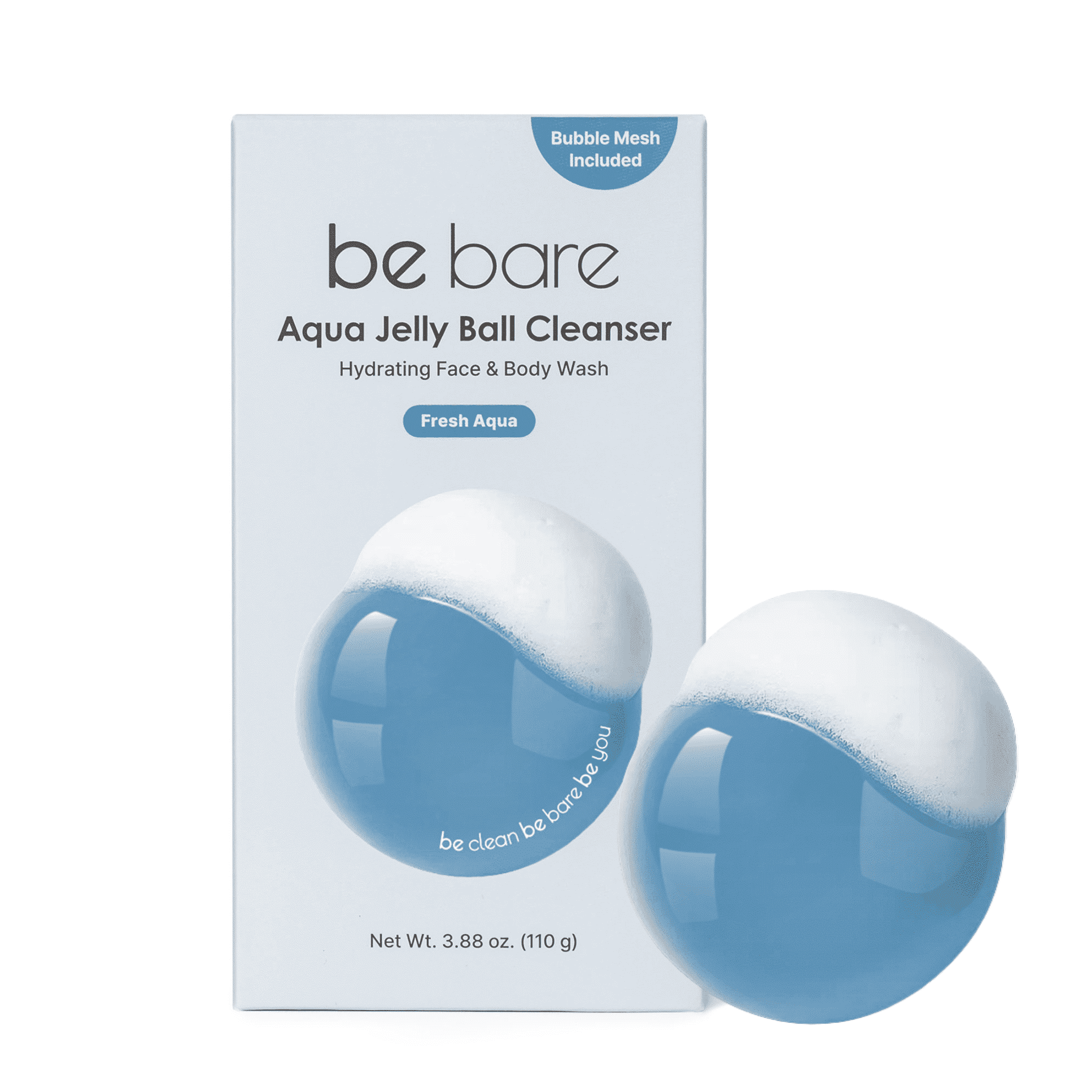 Naisture Be Bare Fresh Aqua Jelly Ball Cleanser, 3.88 oz, Hydrating ...