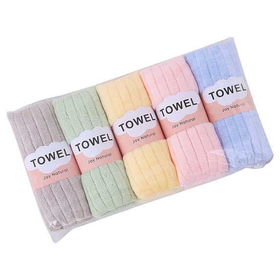 Naittoop 5 PCS Coral Velvet Hand Towels Set for Bathroom Kitchen Hand Towels Absorbent Decorative Jacquard Weave Bath Decor Preppy Bathroom Decor Gift, 13.8 x 29.5 in