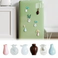 thumbnail image 1 of Naittoop 6 Pack Mini Glass Vase Magnets for Fridge Tiny Magnetic Refrigerator Accessories for Real Flowers Cutter Plantss Pot Magnet for Locker Office Kitchen Decor (without Flower), 1 of 7