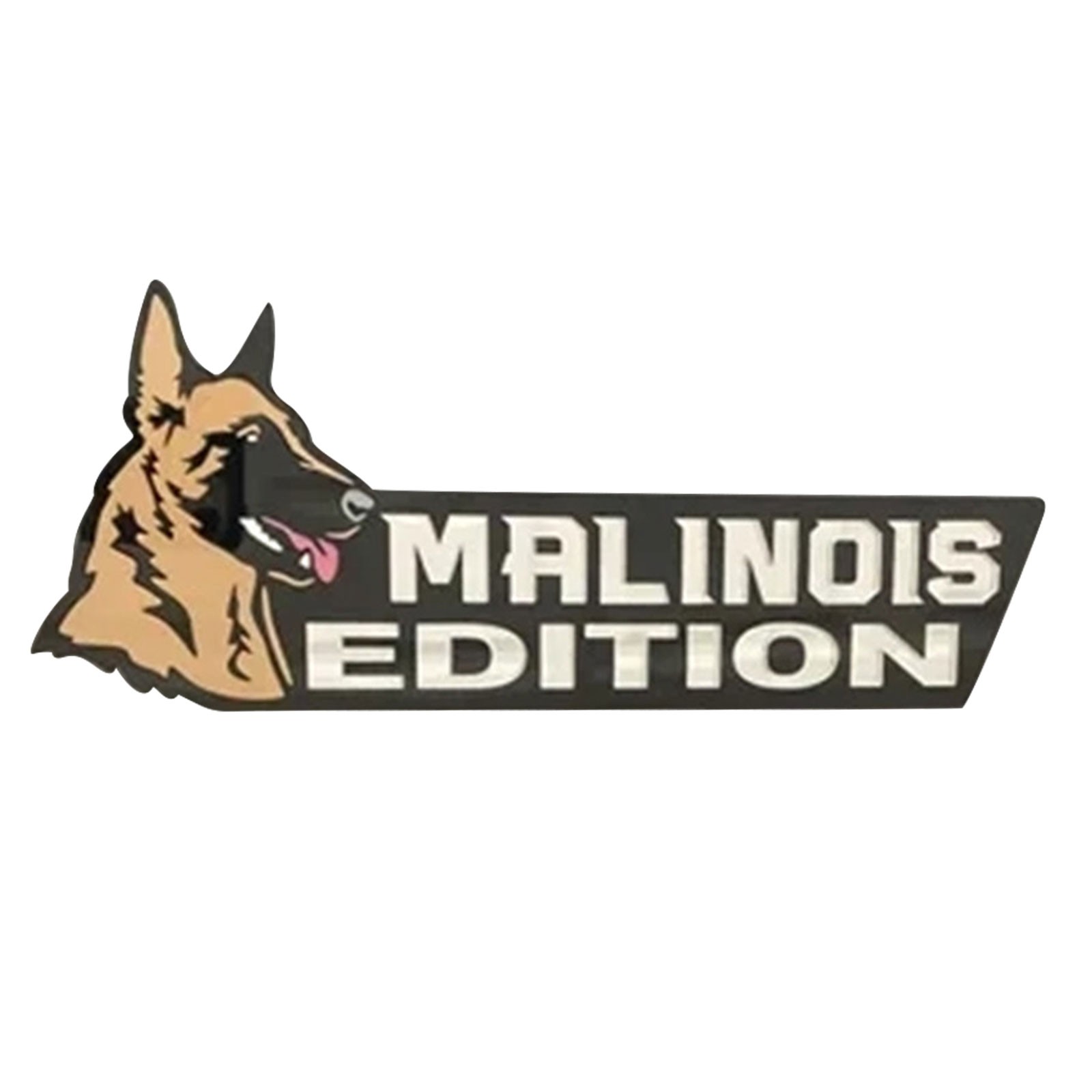 Badge Voiture Chien En Acrylique Découpé Laser - Autocollant 3D Malinois Pour Voiture, Moto, Camion - Déco Extérieure