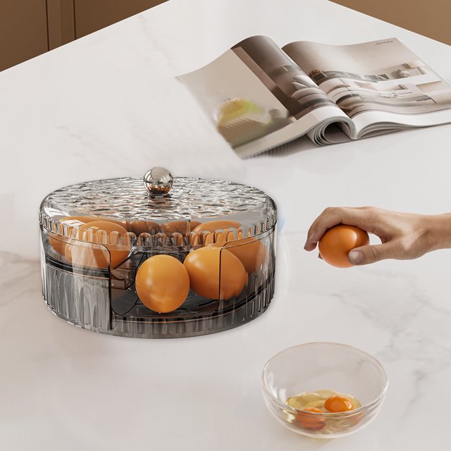 Naittoop Clearance 2024! Eggs Holders For Fridge Automatic Eggs Rolling