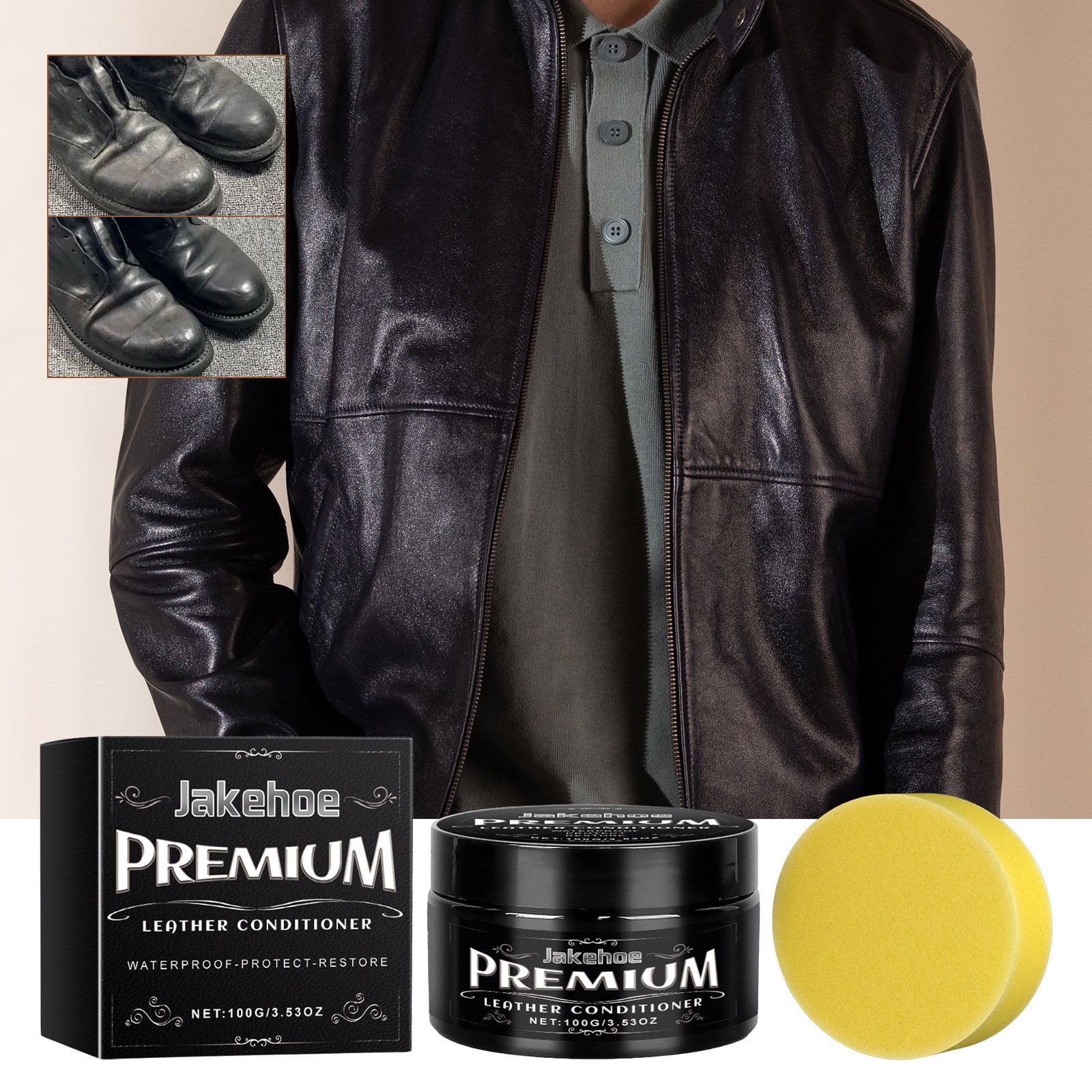 Naittoop Clearance 2024! Leather Care Cream Home Leather Sofa Shoes Car