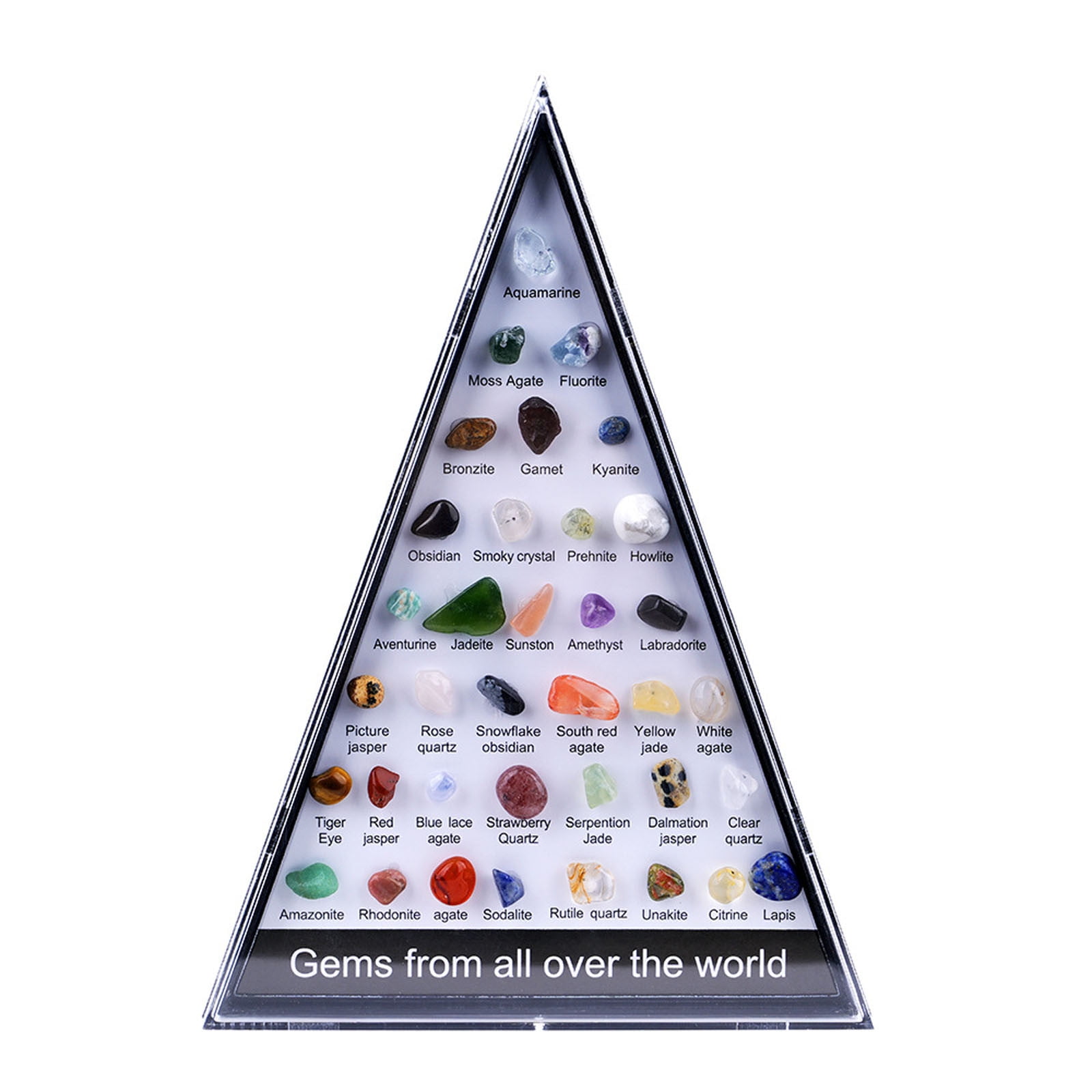 Naittoop Clearance 2024! Natural Crystal Agate Semi Stones 36 Kinds Of