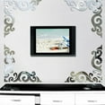 Naittoop Clearance Corner Line Acrylic Mirror Wall Stickers Diy