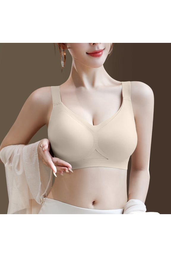 Comfort Wireless Shaper Bra, Full Coverage No Underwire Everyday Bras, Posture Correction Bras for Women