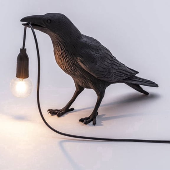 Naittoop Crow Lamp Raven Lamp Adjustable Brightness with Bulb,Bird lamp,Crow Light Gothic Decor for Bedside Bedroom Living Room Decor
