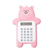 Naittoop Daily Tools Clearance, Cute Bear Calculator, Basic Button Battery Powered, Handheld Calculator Schools And Children Can Choose, Yellow, Blue, Cyan And Brown.