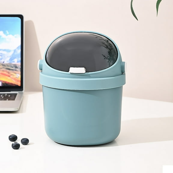Naittoop Desktop Trash Can Cute Clutter Bins Student Dormitory Household Trash Can With Lid Living Room Waste Kitchen Bathroom