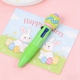 thumbnail image 1 of Naittoop Easter Fun Mini Pens Cute Egg Multicolor Ballpoint Pens Retractable 4 Colors in 1 for Party Prizes Novelty Eggs Pens Easter Gifts Goodie Bags Stuffers Green, 1 of 6