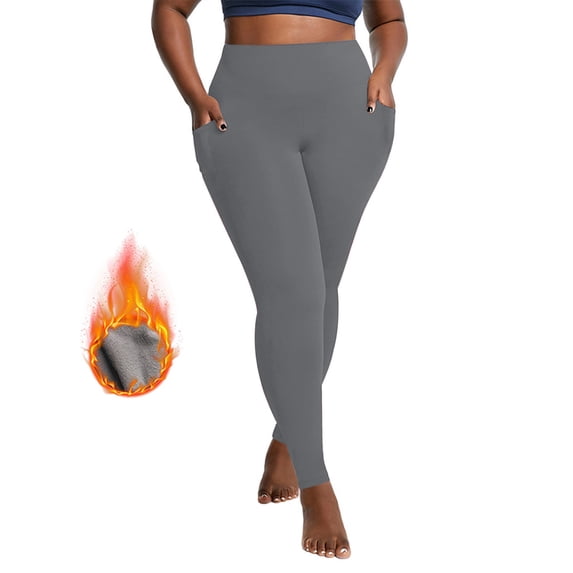 Naittoop Fleece Leggings for Women High Waisted Thick Thermal Soft Pants Running Belly Control Warm Leggings for Winter