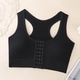 thumbnail image 1 of Naittoop Front Closure Bra for Women Sports Wirefree Post Surgery Bra Front Closure Racerback Compression Mastectomy Bras, 1 of 5