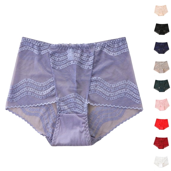 Naittoop High Waisted Underwear for Women Belly Control - Womens Breathable Plus Size Lace Panties Seamless Briefs Soft Wear 2026
