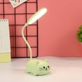 thumbnail image 1 of Naittoop LED Desk Lamp for Kids, Cute Cat Lamp USB Rechargeable Reading Light,Portable LED Table Light, Flexible Gooseneck Eye-Care Cartoons Small Desk Lamp Girls Gifts(Green), 1 of 7