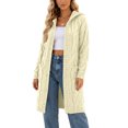 thumbnail image 1 of Naittoop Long Cardigan for Women Hooded Comfy Cable Knit Chunky Women Plus Size Warm Winter Sweater Jacket with Pockets for Office, 1 of 5