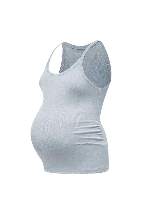 Maternity Nursing Top Breathable Polyester Fabric Easy Breastfeeding Access Seamless Design Multiple Color