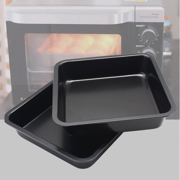 Naittoop Non-Stick Square Baking Pan, 8 inch Coated Square Cake with Stainless Steel Core, for Cakes, Brownies & Lasagna, Dishwasher Safe Easy Clean, 1 PCS(Without Bracket)