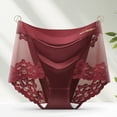 thumbnail image 1 of Naittoop Satin Silk Underwear for Women Sexy Lace Bikini Panties High Waisted Plus Size Silky Soft Womens Panty, 1 of 5