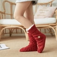 thumbnail image 1 of Naittoop Sherpa Lined Slipper Socks for Women, Non-Slip Cozy Winter House Socks Floor Socks, Soft Fuzzy Socks, Gifts for Women & Ladies Stocking Stuffers, 1 of 5