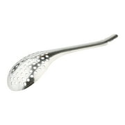 Naittoop Small Stainless Steel Slotted Spoons,Caviar Spoons for Separating Egg Whites and Yolks, Spherification Spoon for Molecular Gastronomy, Fine Mesh Skimmer for Kitchen, Bar,1.57*6.69 in