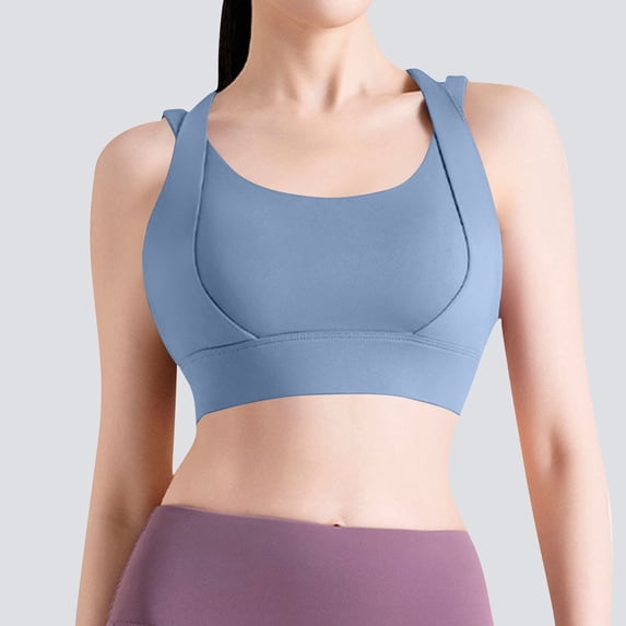 Naittoop Sports Bras for Women High Impact No Underwire Stretch Bra Workout Running Gym Yoga Bra
