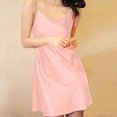 thumbnail image 1 of Naittoop Summer Backless Satin Slip Dress Sexy Loungewear Ice Silk Nightgown Sleeveless Dress, 1 of 5