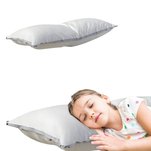 Naittoop Thin Flat Soft Bed Pillows Standard,Bed Pillows for Sleeping 1 Pack,Standard Size,Luxury Hotel Collection Pillow,Soft Fluffy for Side and Back Sleepers 11.8*19.6 in