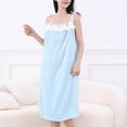 thumbnail image 1 of Naittoop Wearable Bath Towel Wrap with Straps Cute Flower Towel Dress for Women Microfiber Bath Towel Dress Spa Towel Robe, 1 of 4