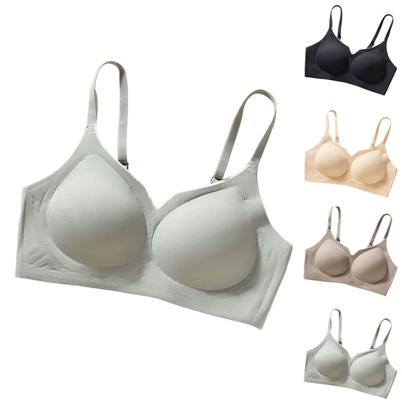 Naittoop Wireless Push Up Bra No Underwire Seamless Bra for Women Full Coverage T Shirt Comfortable Bra