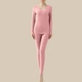 thumbnail image 1 of Naittoop Women Petite Thermal Underwear Set Warm Moisture wicking Seamless Base Layer Sets 2026 Fall Winter Slim Fit Lounge Suit, 1 of 3