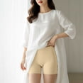 thumbnail image 1 of Naittoop Women's Boyshorts Panties Cotton High Waisted Full Coverage Boxer Briefs Seamless Soft Underwear Solid Color Shorts, 1 of 5