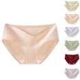 thumbnail image 1 of Naittoop Women's Cotton Stretch Underwear Briefs Soft Breathable V Crossover High Waisted Full Coverage Ladies Panties, 1 of 5