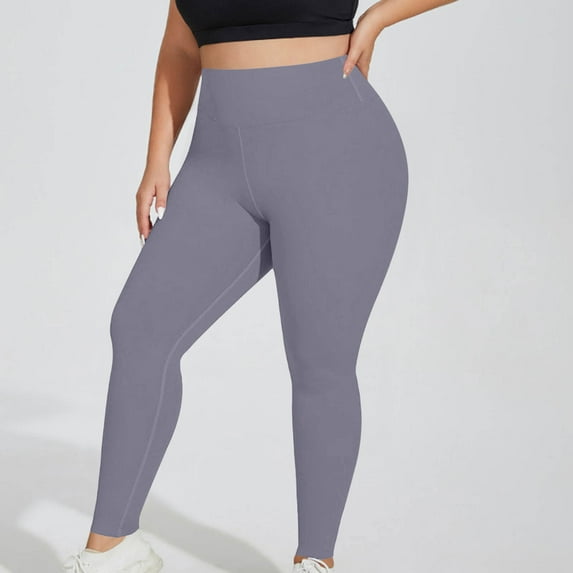 Naittoop Women's Seamless Plus Size Leggings No See Through High Waisted Workout Yoga Pants Stretchy Athletic Running Tights