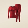 thumbnail image 1 of Naittoop Women's Seamless Thermal Underwear Set Winter Lightweight Long Sleeve Soft Base Layer Tops for Women Cold Weather, 1 of 3